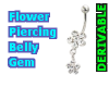 Flower Piercing Belly