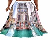 boho city scape skirt
