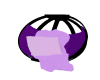 purple cuddle kiss chair
