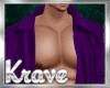 [K] OPEN SHIRT PURP