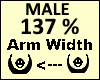 ARM Scaler 137% Male