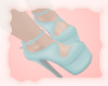 A: Blue heels