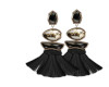 Black Tassel Earrings