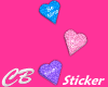 CB Heart Candies Sticker