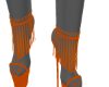 naranja zapatos