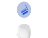 blue animated cube.