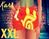 summer orange shorts xxl