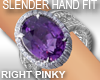 Purple Goth Ring