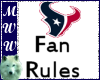 Texans Fan Rules