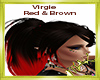 Virgie Red & Brown