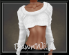 White Crop Sweater