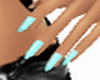 Pastel blue nails