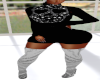 SWEATER SKRT BOOTS SKULL