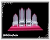 Silver/Pink Royal throne