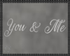 You & Me Quote Silver