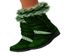 Green Stripe Boots