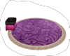 purple water color rug