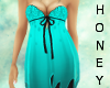 *h* Chiffon Dress Aqua
