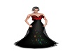 red blk n fire opal gown