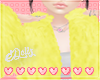 ♥.Yellow Fur Jacket