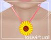 Kids sunflower necklace