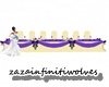 table d'honneur violet