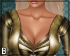 Gold Leather Club Top