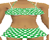 bikini w skirt green