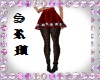 SRM*Red Black Rose Skirt