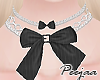 PJBlackBow Necklace
