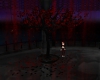 blood red animated tree