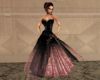 !Pink Black Ball Gown