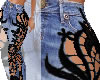 Black Cutwork Jeans