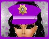 purple mrs officer hat