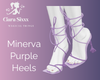 Minerva Purple Heels