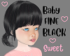Black Baby Fine Hair