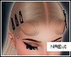 Black hair pin clips