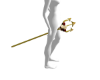fork gold rose