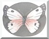 Grey Butterfly Baby Mat