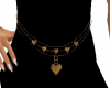 Belly Chain Gold hearts