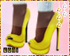 ♔ High heels yellow#  