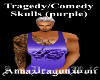 Tragedy/Comedy Skulls