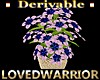 Periwinkles Flowers Vase