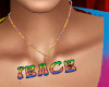 Peace hippy necklace