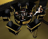 BLK N GLD OFFICE TABLE