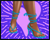 Blue Strappy Heels