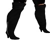 Black Suede Thigh Boots