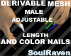 Multicolor Nails Mesh