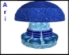 glitter blue mushroom