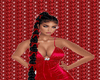 red bow long braid